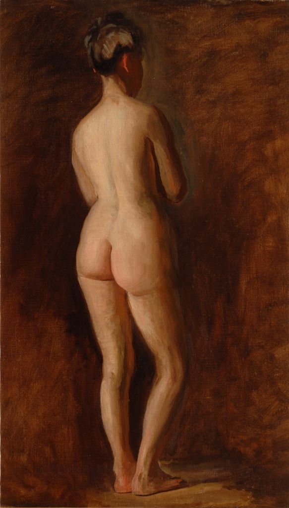 Stående kvinnelig naken av Thomas Eakins