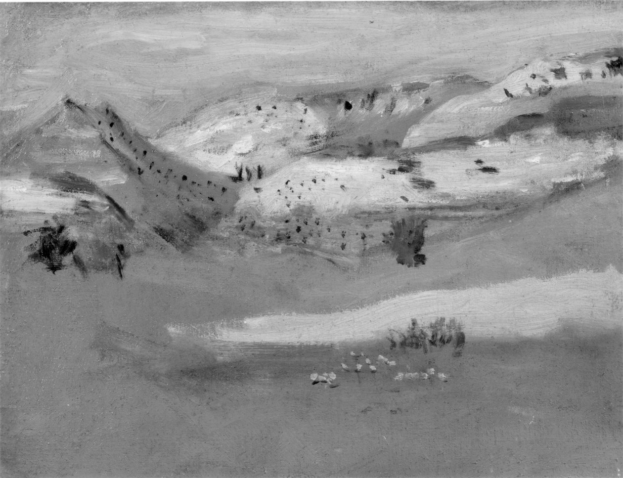 Study for Cowboys in the Badlands av Thomas Eakins av Thomas Eakins