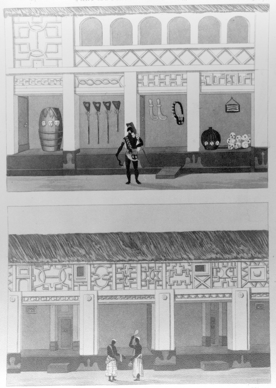 En del av Piazza i palasset, 1817 av Thomas Edward Bowditch