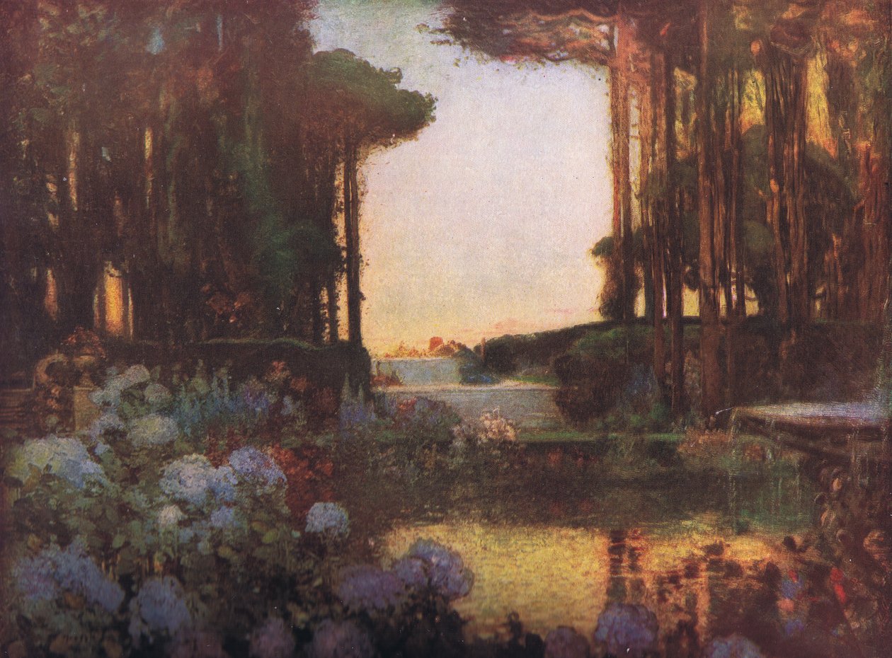 Fredens hage, Bibbys årlige, 1916-1917 av Thomas Edwin Mostyn