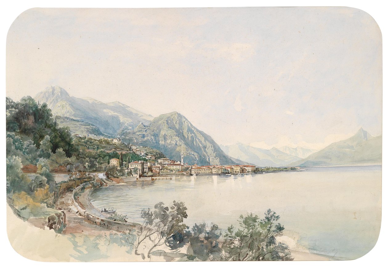 Utsikt over Comosjøen til Bellaggio av Thomas Ender
