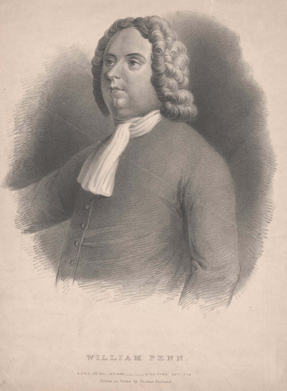 William Penn litho av Thomas Fairland