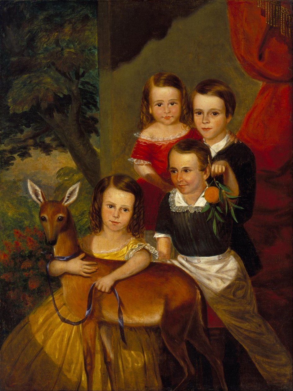 Portrett av Jones Children of Galveston av Thomas Flintoff
