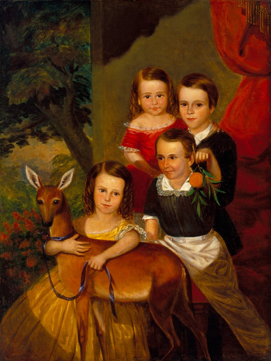 Portrett av Jones Children of Galveston, ca. 1853 av Thomas Flintoff