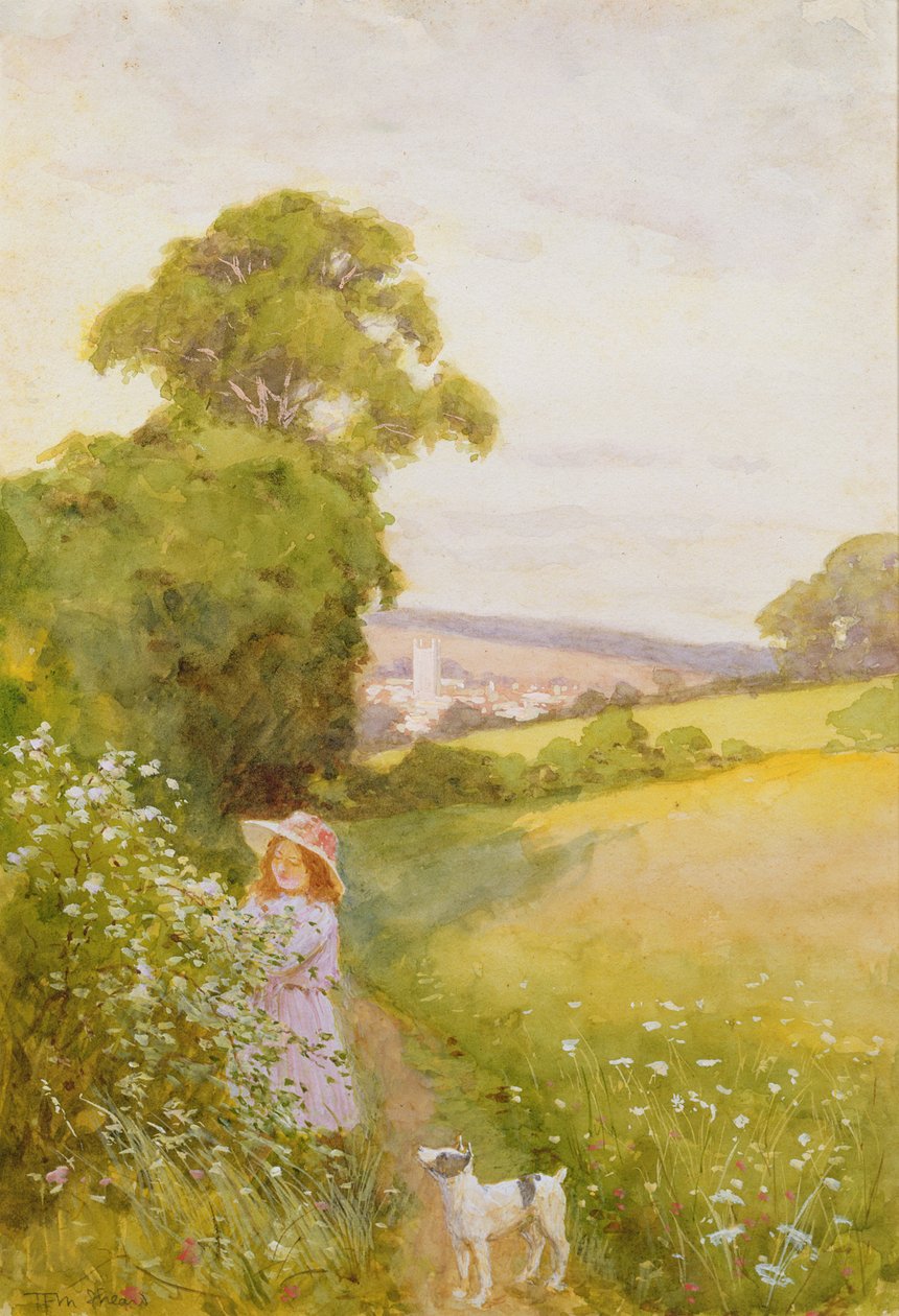 Plukke blomster av Thomas Frederick Mason Sheard