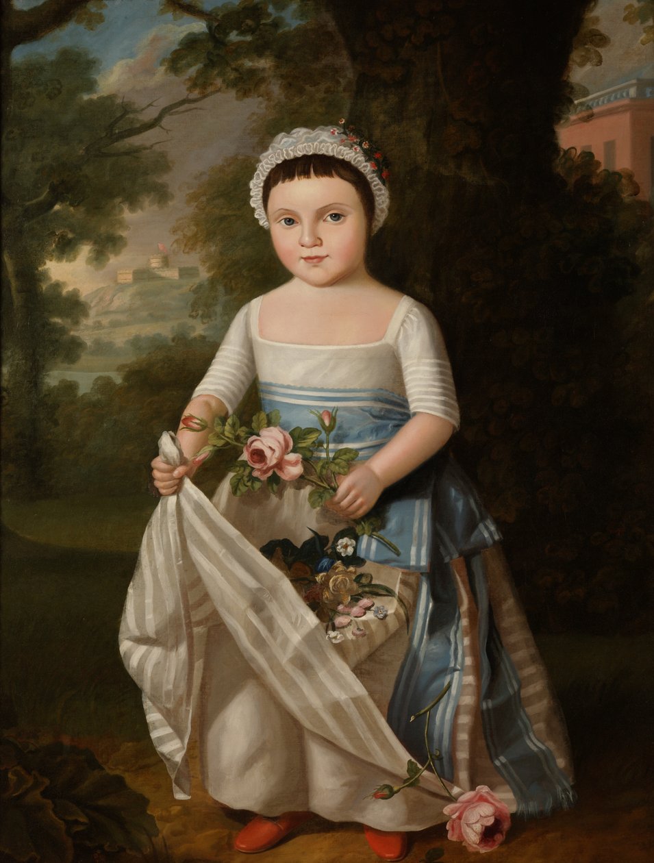 Jente med roser av Thomas Gainsborough