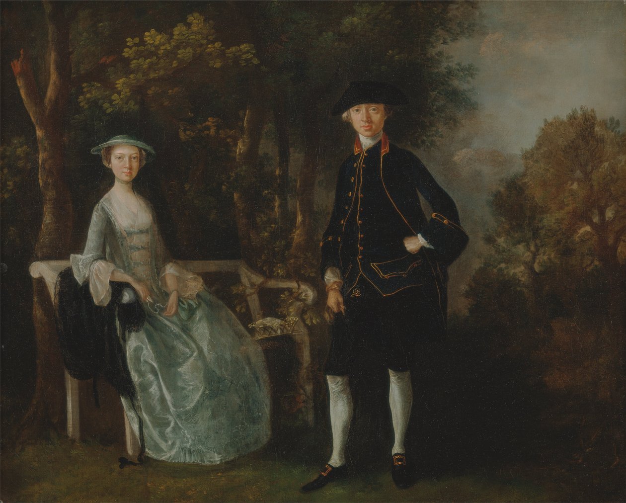 Lady Lloyd og hennes sønn, Richard Savage Lloyd, fra Hintlesham Hall, Suffolk av Thomas Gainsborough