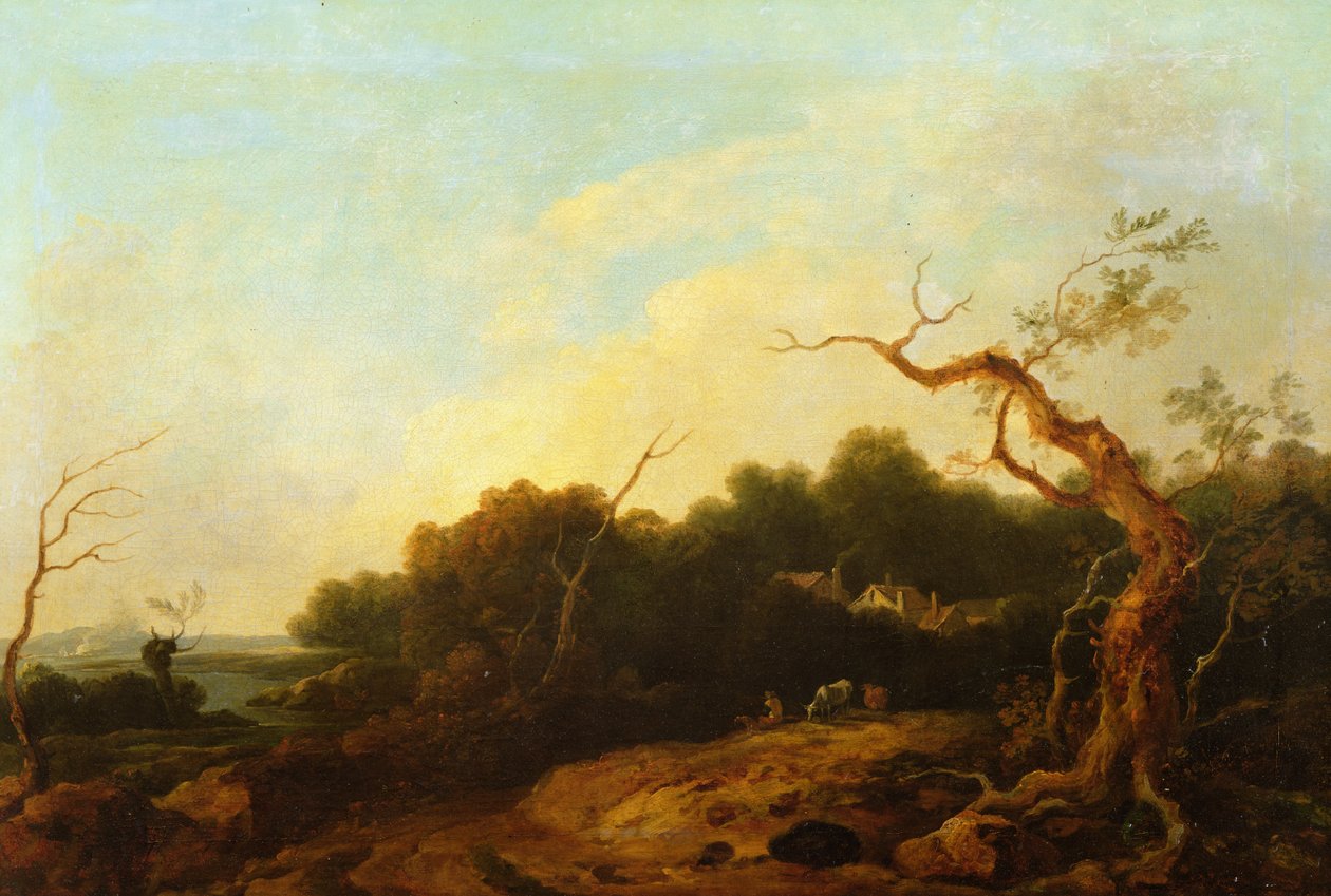 Landskap, ca.1750 av Thomas Gainsborough
