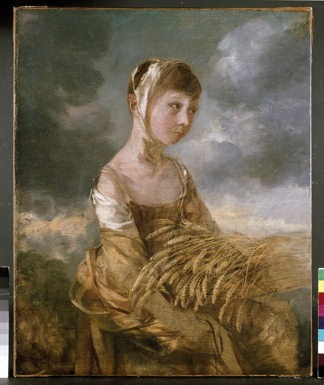 Frøken Gainsborough Gleaning, 1700-tallet av Thomas Gainsborough