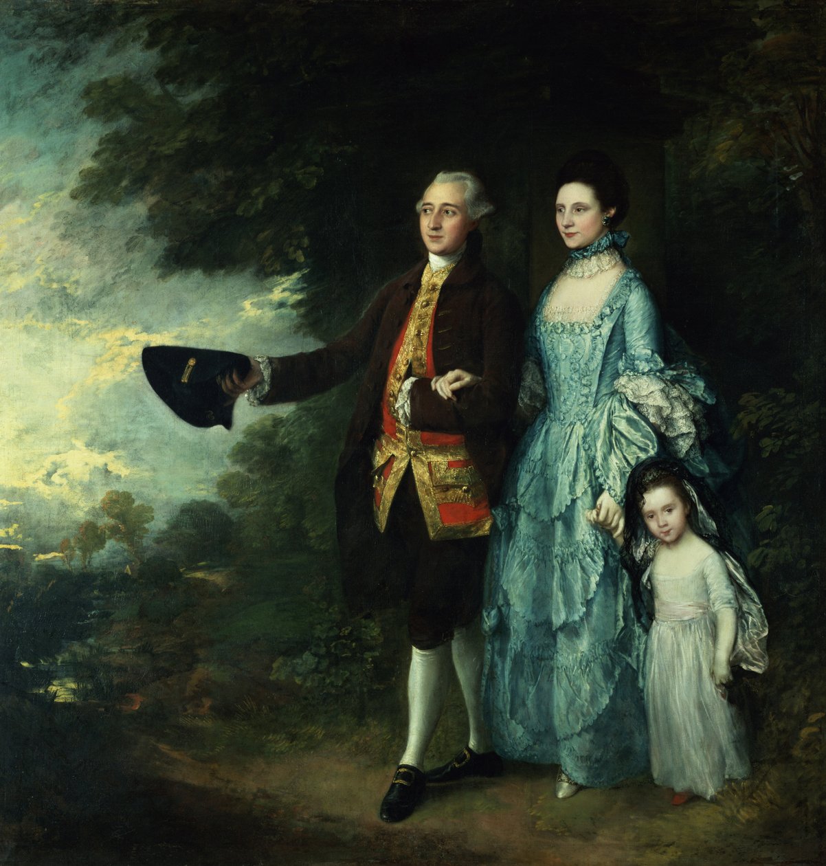 Mr. og Mrs. George Byam og deres eldste datter, Selina, ca. 1764 av Thomas Gainsborough