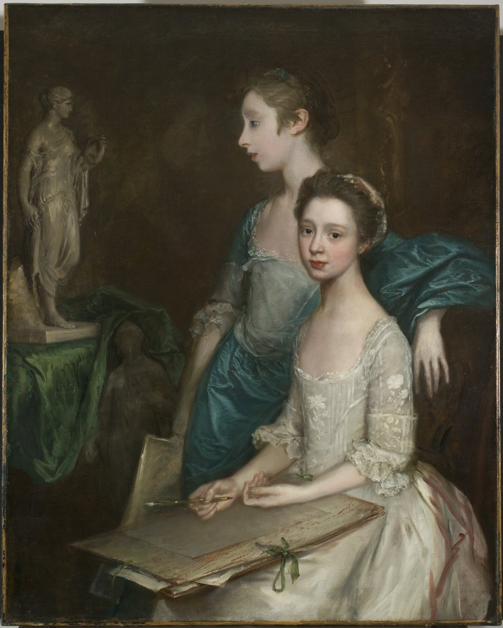 Portrett av kunstnerens døtre, ca. 1763-64 av Thomas Gainsborough