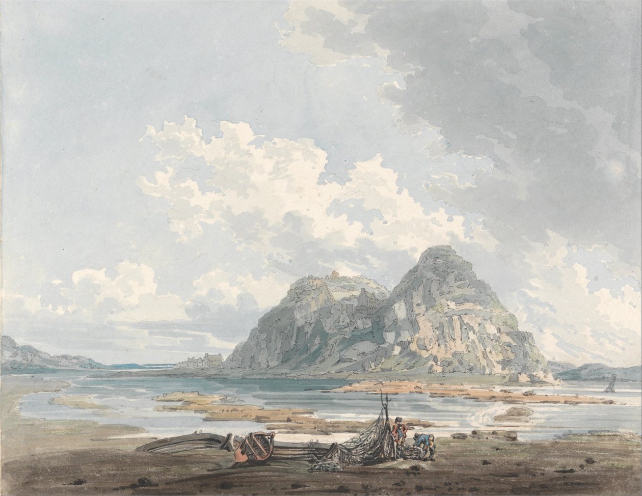 Dumbarton Rock and Castle av Thomas Girtin