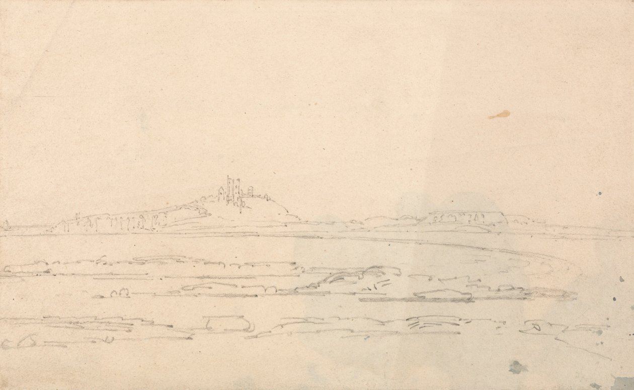 Dunstanburgh Castle på avstand av Thomas Girtin
