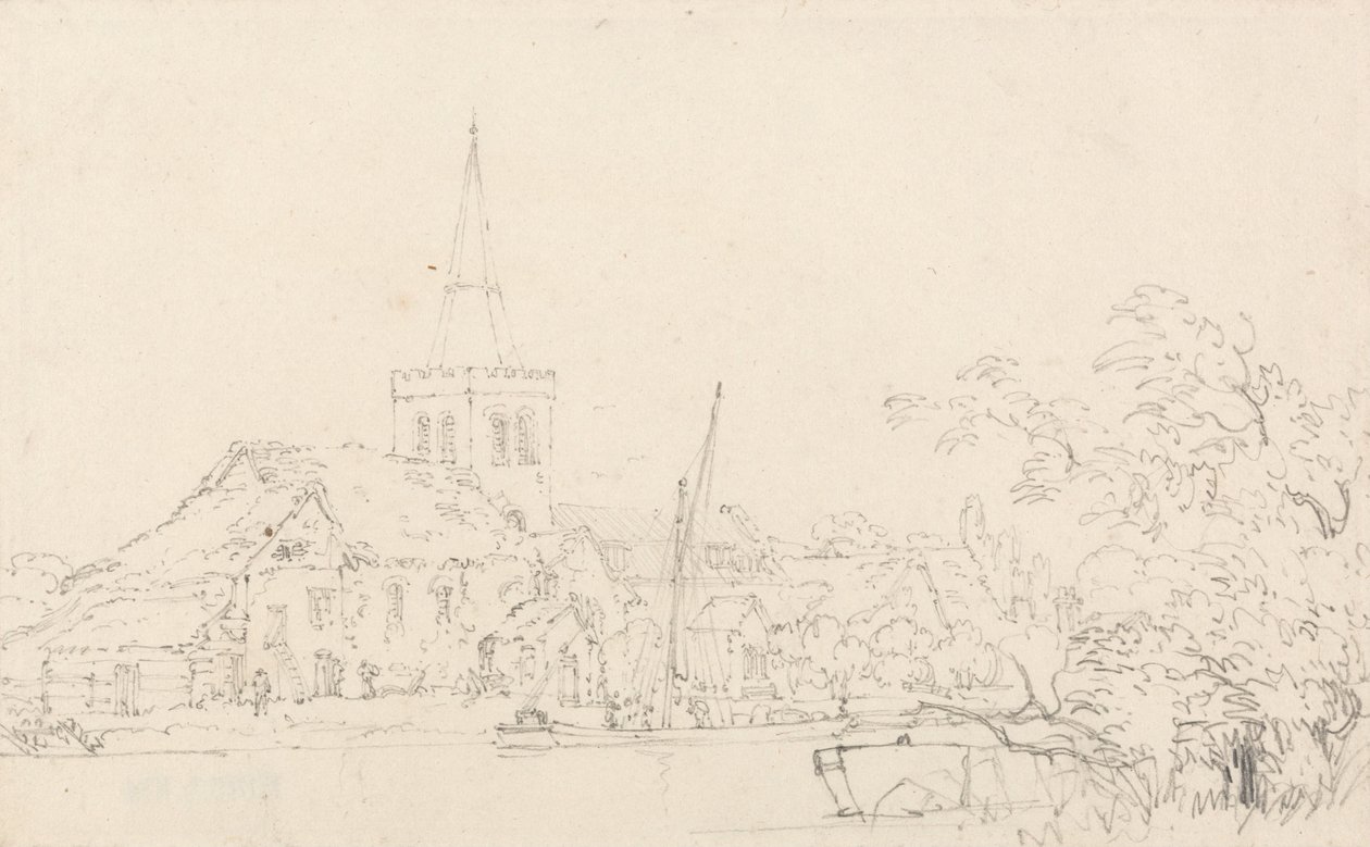 Great Marlow Church, Buckinghamshire av Thomas Girtin