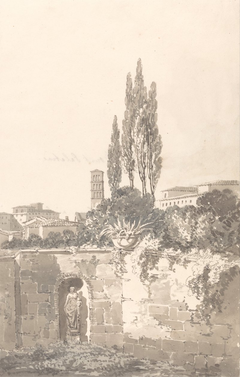 I Farnese Gardens, Roma av Thomas Girtin