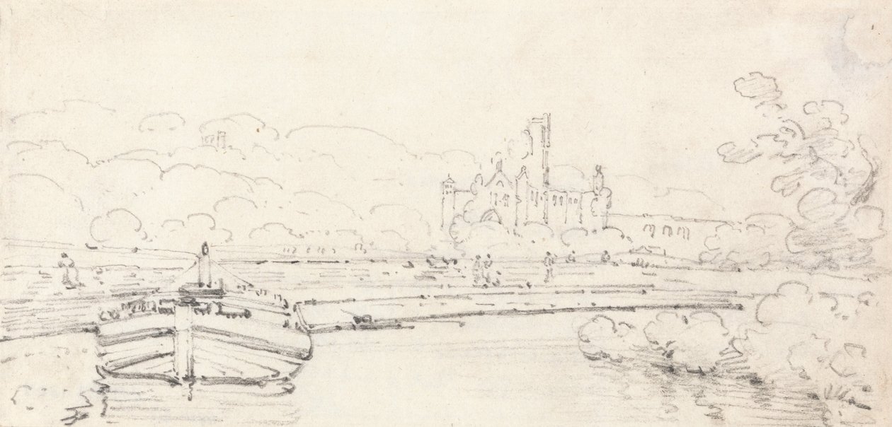 Kirkstall Abbey, Yorkshire av Thomas Girtin