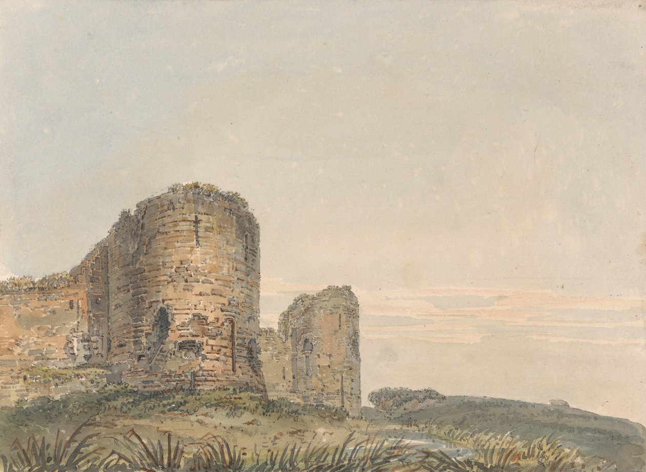 Pevensey Castle, Sussex av Thomas Girtin