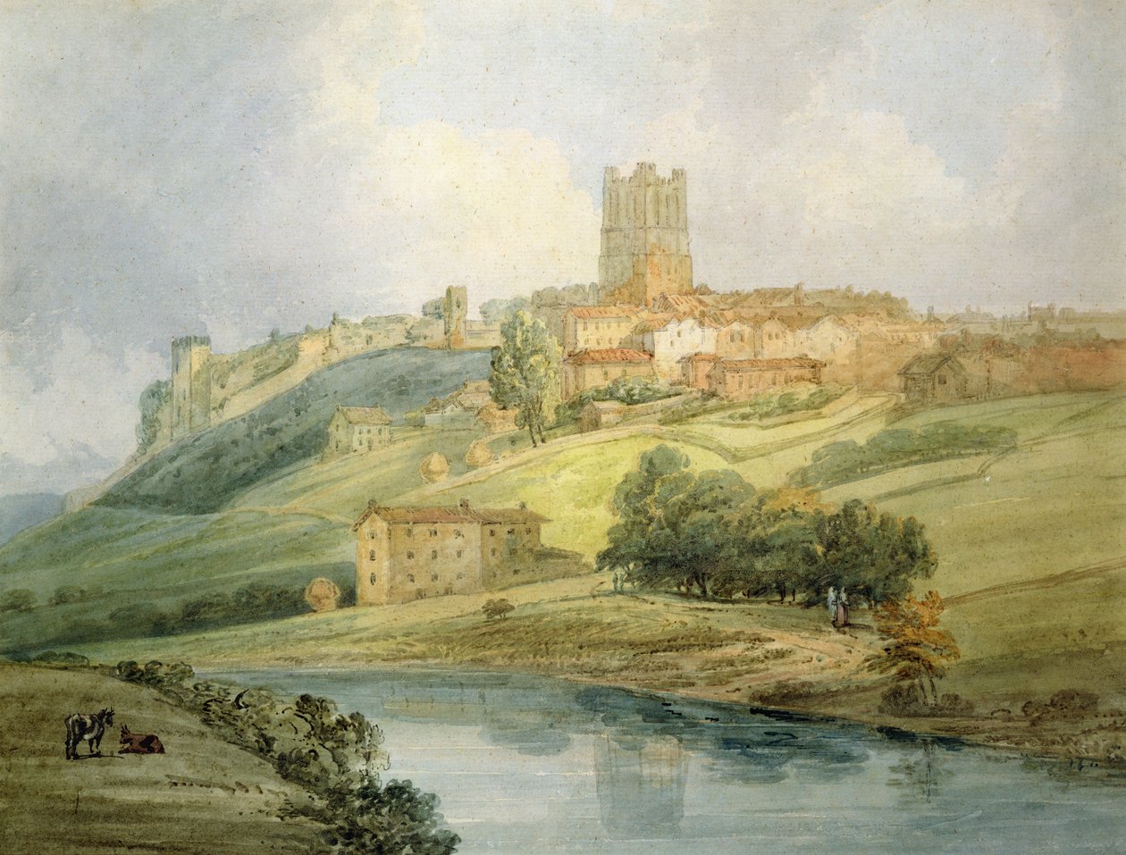 Richmond (wc på papir) av Thomas Girtin