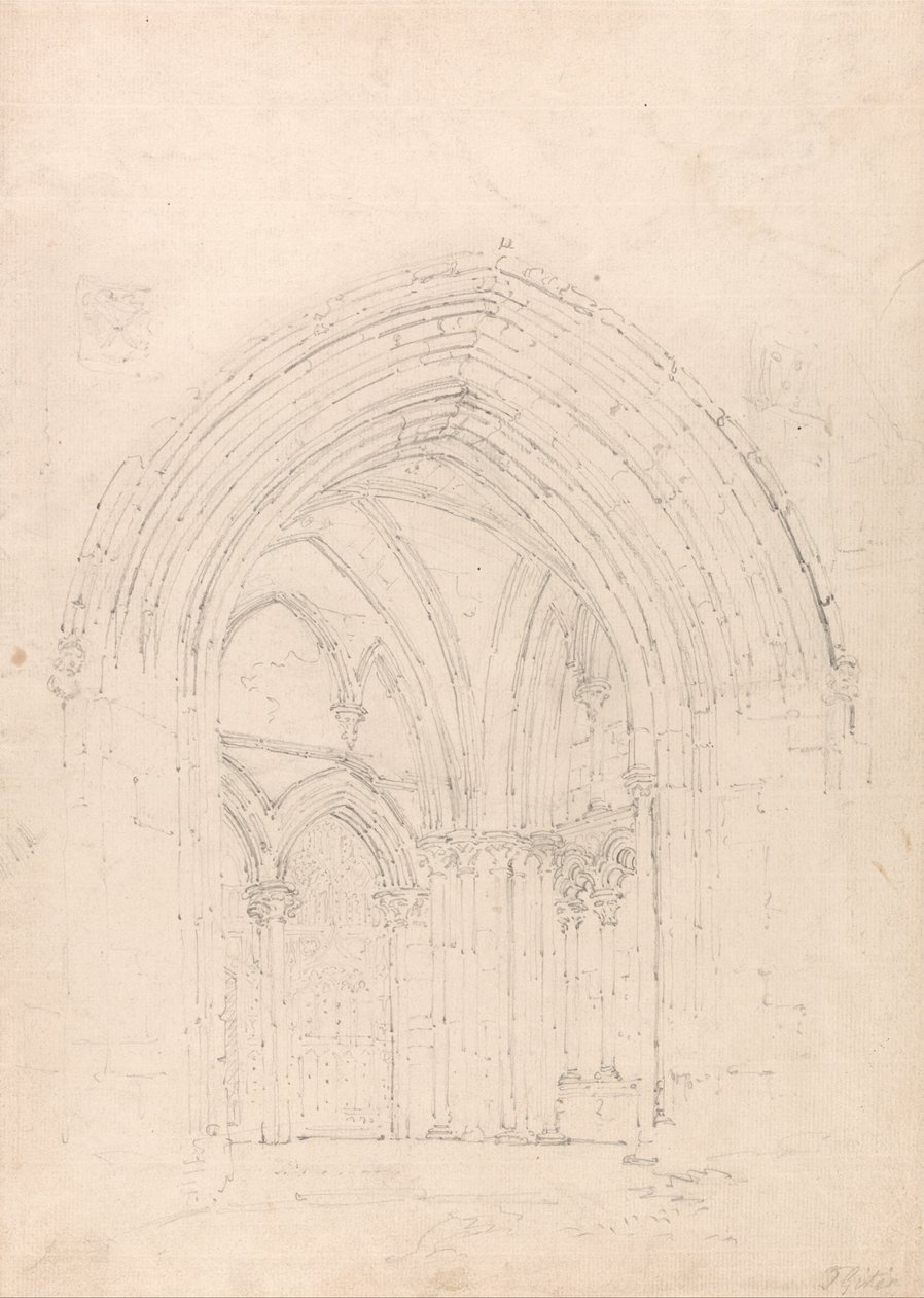 St. Albans Cathedral, Hertfordshire av Thomas Girtin