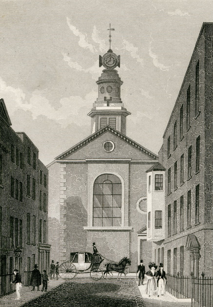 St Annes Soho. ca. 1810 av Thomas Hosmer after Shepherd