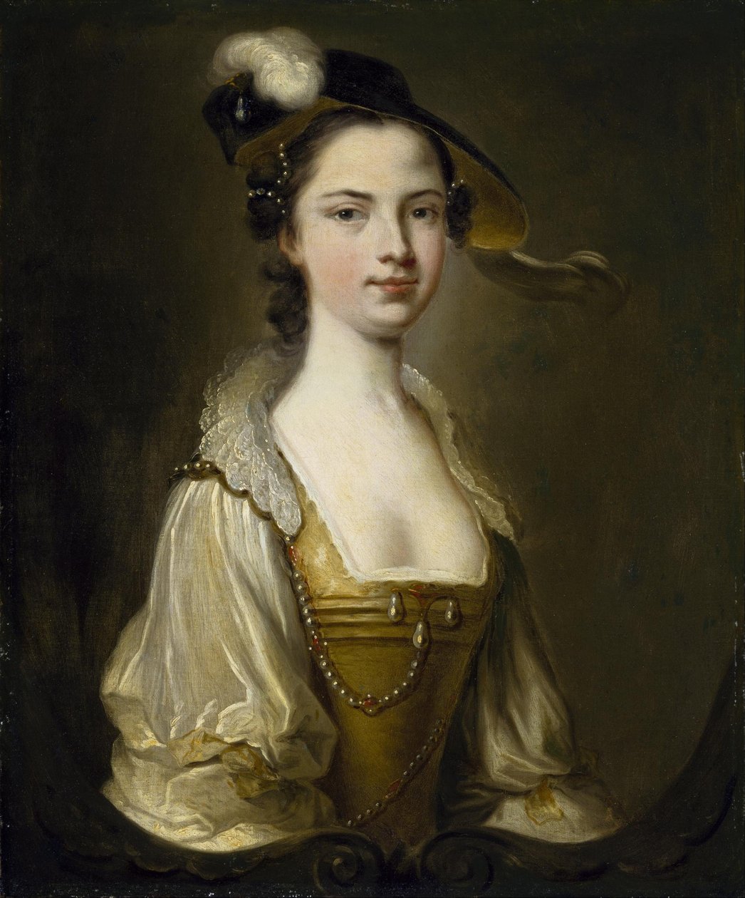 Portrett av en dame av Thomas Hudson