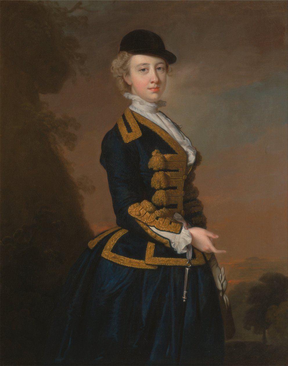 Portrett av en ung kvinne av Fortesque -familien Devon av Thomas Hudson
