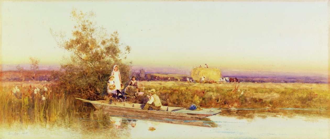 I Punt, 1895 av Thomas James Lloyd
