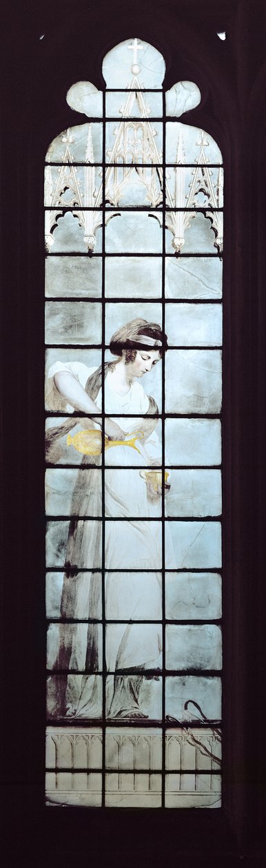 Temperanse (farget glass) av Thomas Jervais
