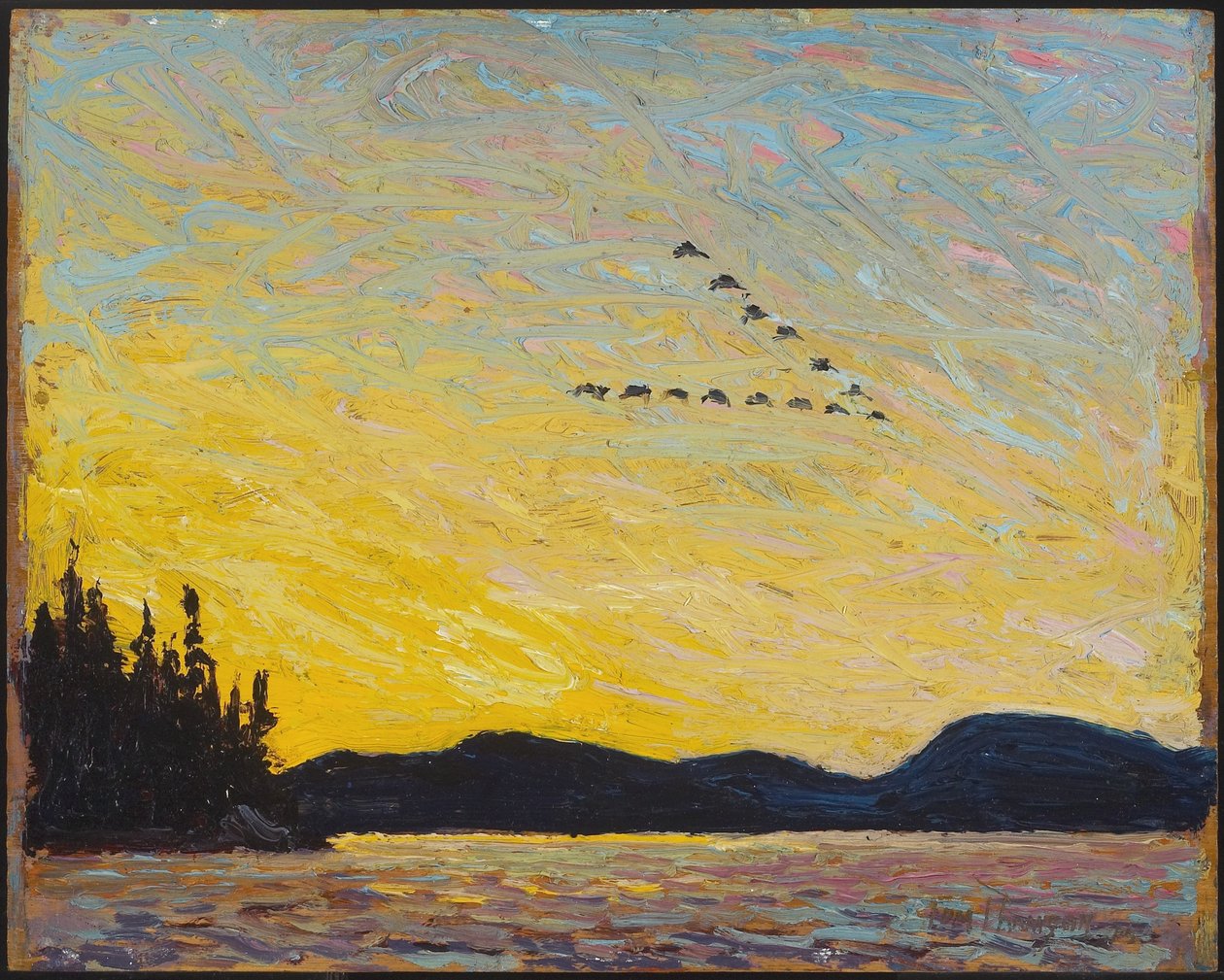 Round Lake, Mud Bay, 1915 av Tom Thomson