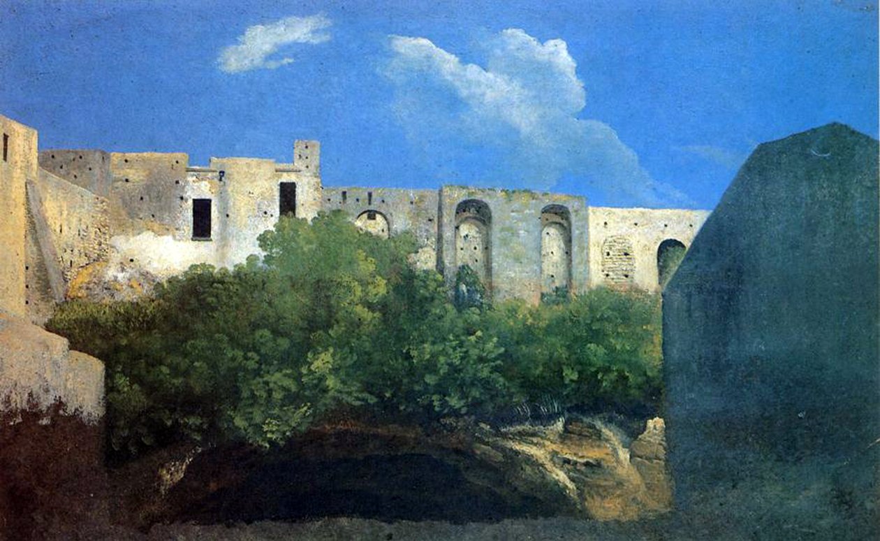 Ødelagte bygninger nær Napoli, ca. 1782 av Thomas Jones