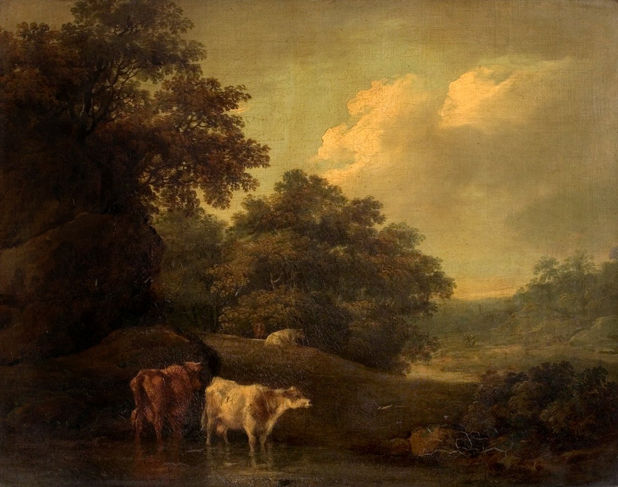 Landskap med storfe, 1800-tallet av Thomas Jones Barker