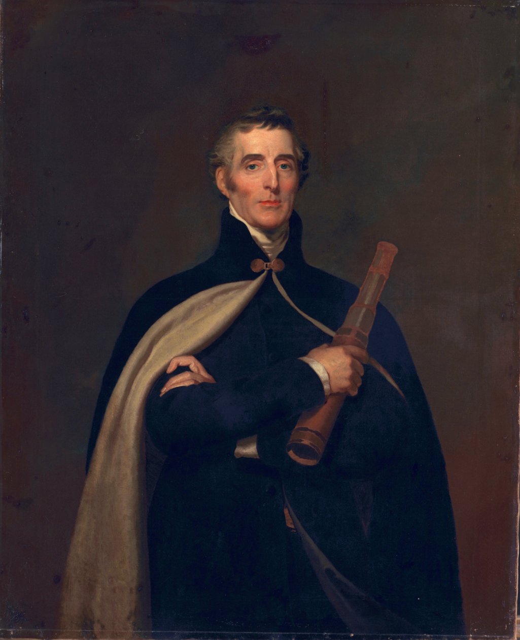 Arthur Wellesley, hertugen av Wellington, med et teleskop av Thomas Lawrence