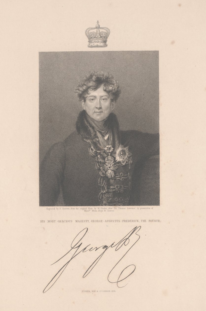 George-Augustus-Frederick, den fjerde, 1831 av Thomas Lawrence