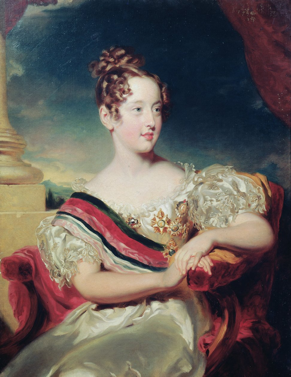 Portrett av Dona Maria II av Thomas Lawrence