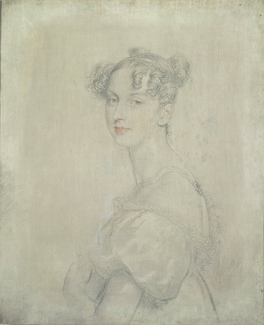 Portrett av prinsesse Darya Lieven (1785-1857), 1820-23 (blyant, rødt og hvitt kritt) av Thomas Lawrence