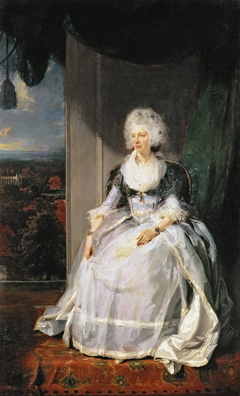 Dronning Charlotte, 1789-90, kone til George III av Thomas Lawrence