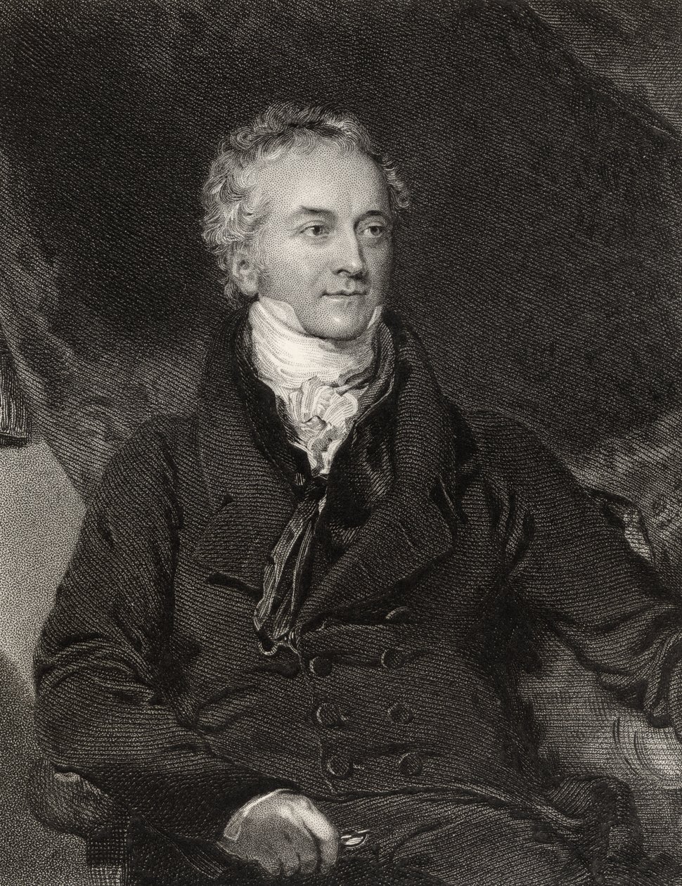 Thomas Young, gravert av G. Adcock, fra 