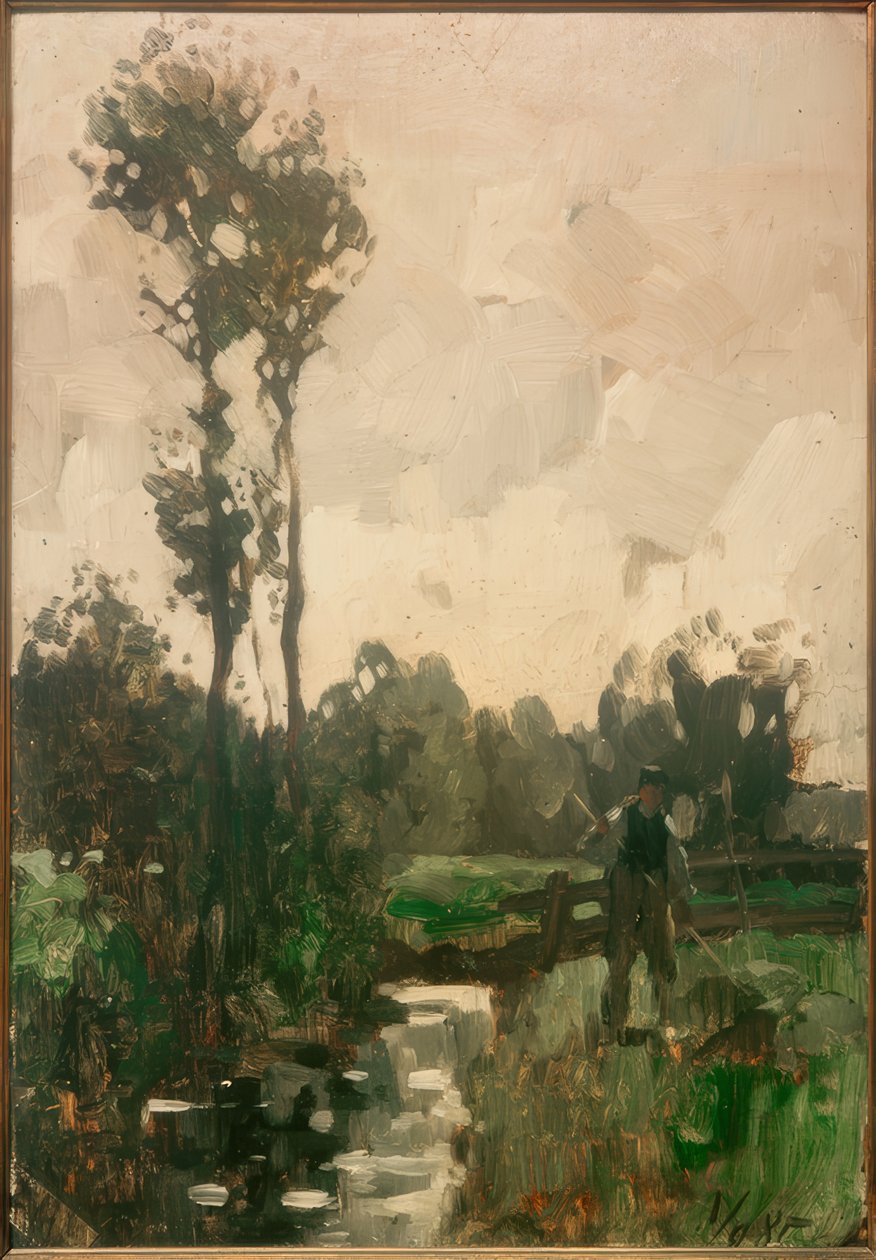 Bonde ved bekken av Thomas Ludwig Herbst