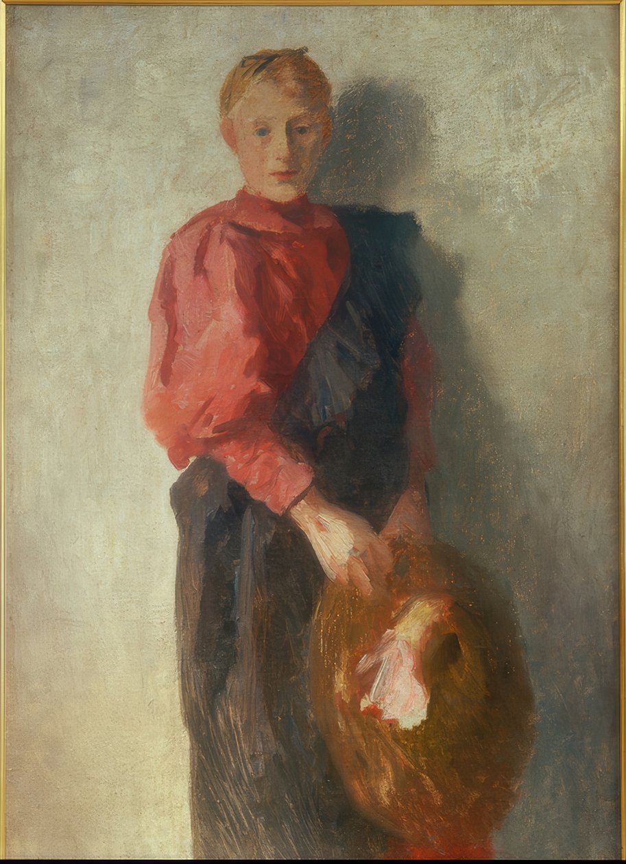 Bondepike med hatt av Thomas Ludwig Herbst