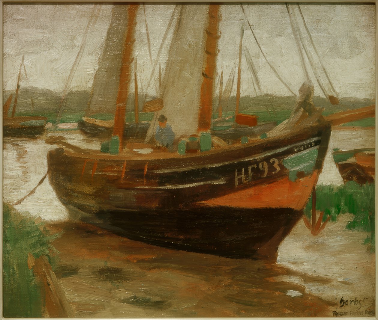 Finkenwerder fisketråler av Thomas Ludwig Herbst