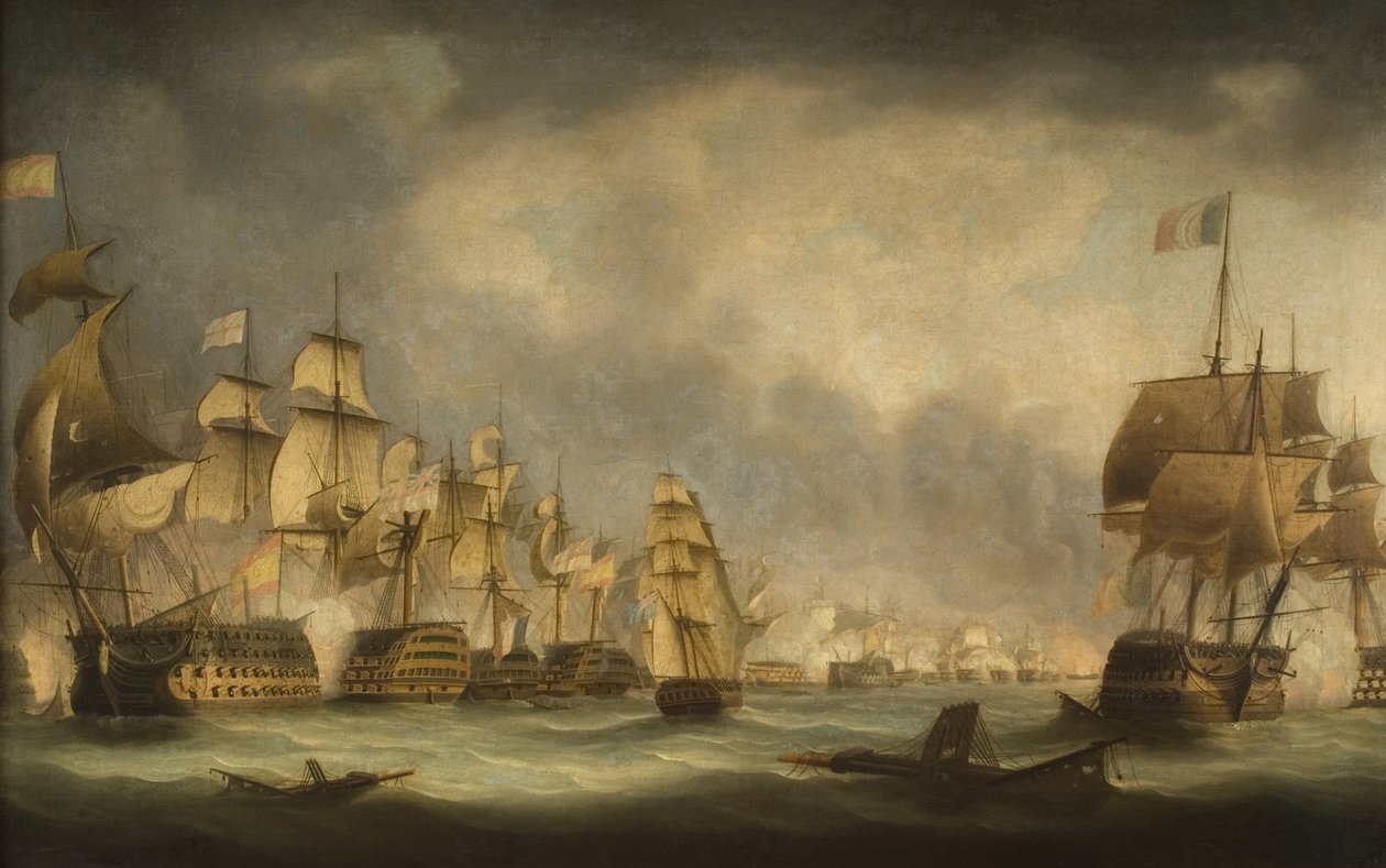 Et sjøslag av Thomas Luny