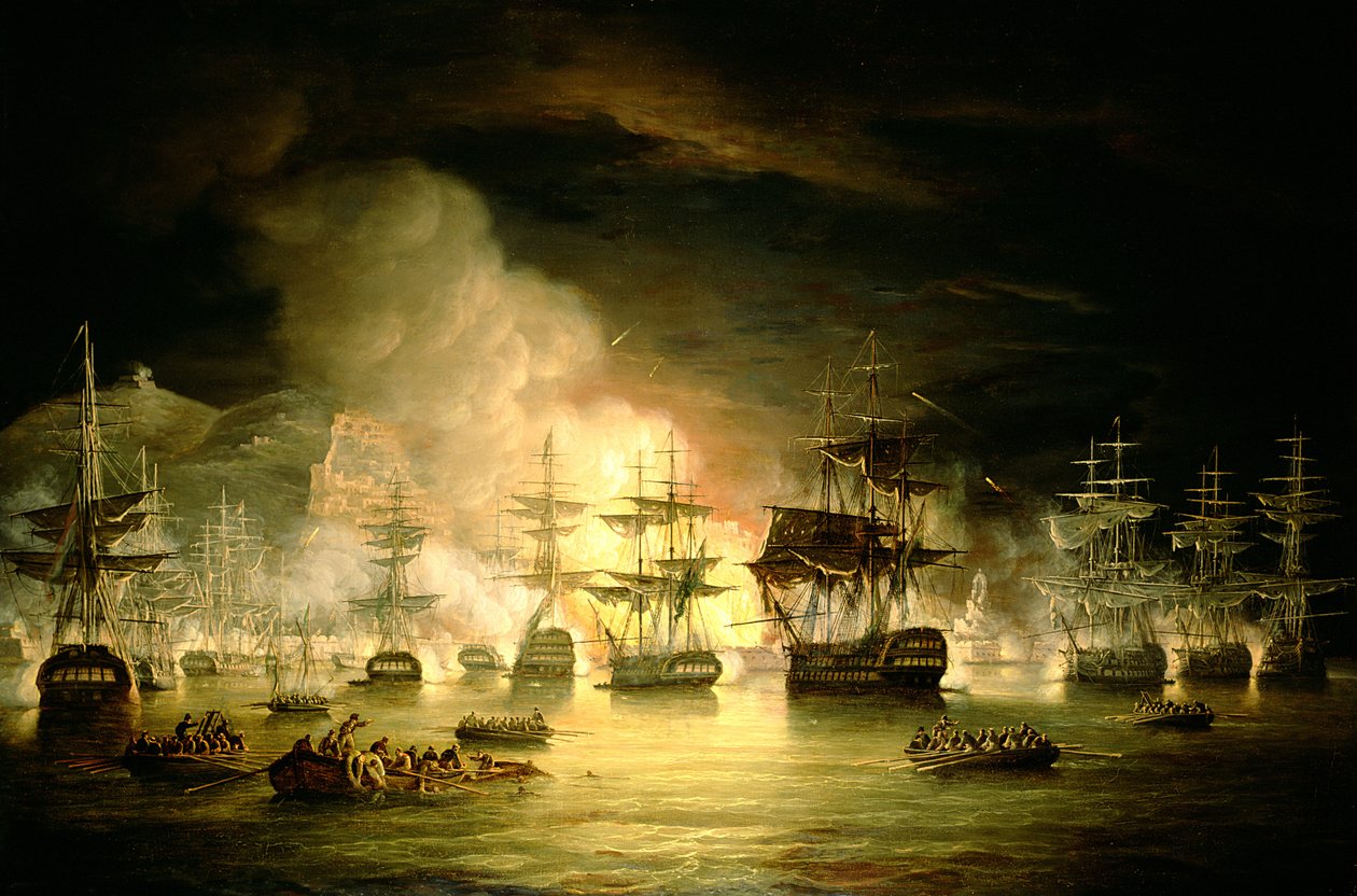 Bombardement av Alger, august 1816, 1820 av Thomas Luny