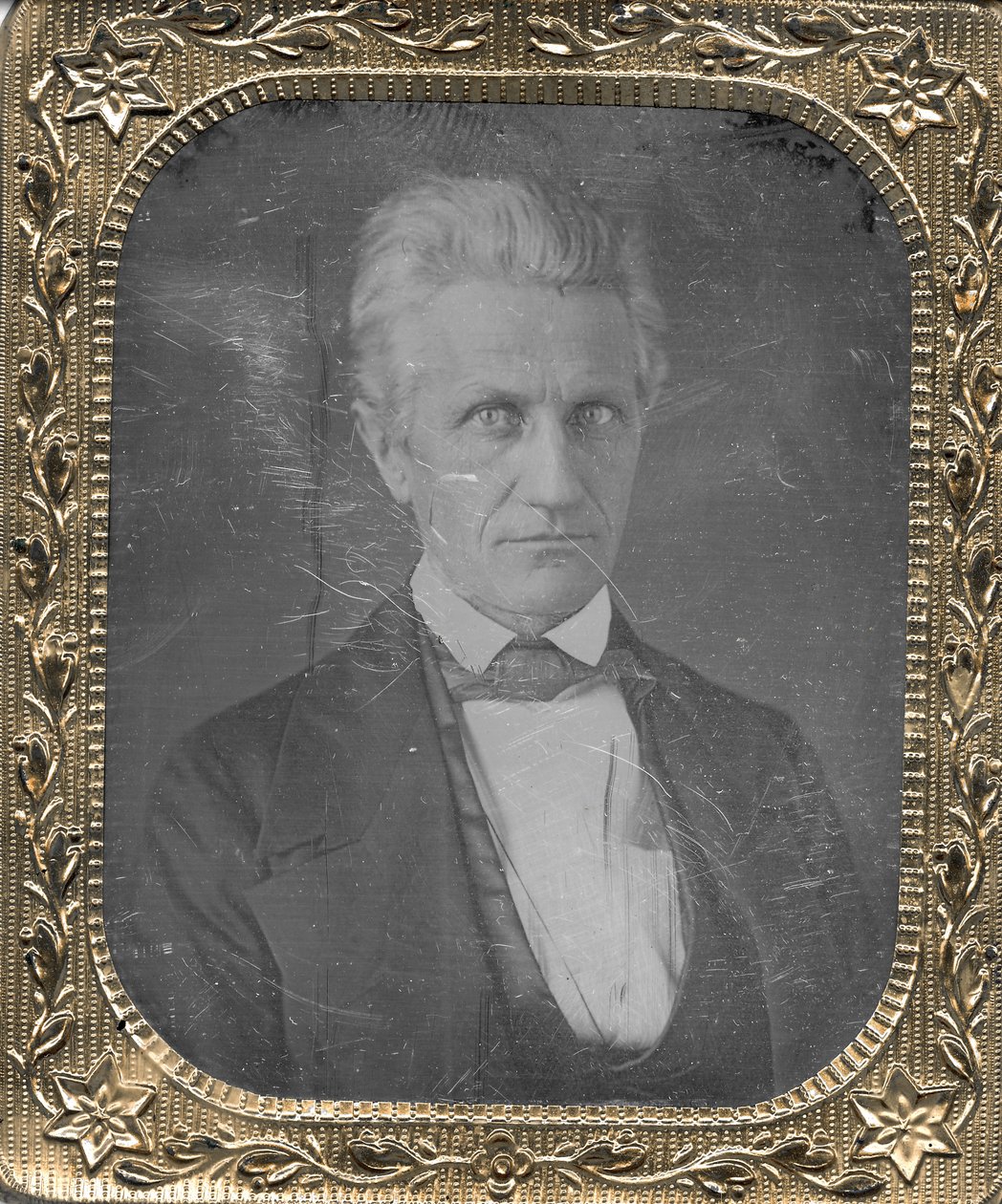 Pastor Artemus Bullard, pastor, First Presbyterian Church, St. Louis. Drept i Gasconade Bridge -katastrofen, 1. november 1855 av Thomas M. Easterly