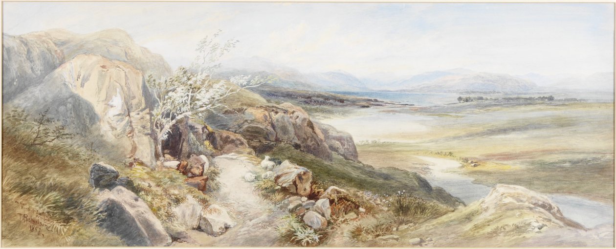 Banks of Loch Real, Argyllshire (akvarell på papir) av Thomas Miles II Richardson