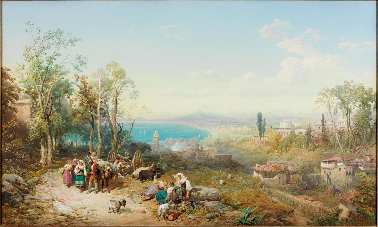 Castellammare, Napolibukta (kroppsfarge) av Thomas Miles II Richardson