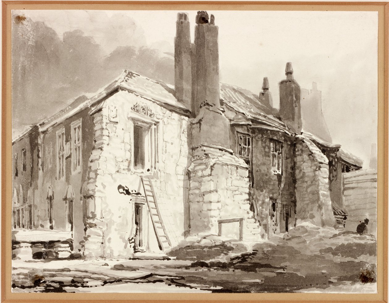 Black Friars (akvarell (vask) på papir (på kort)) av Thomas Miles Richardson