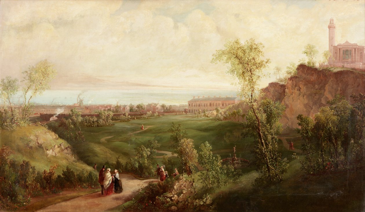 The Old Leith Walk, Edinburgh, ca. 1840-45 av Thomas Miles Richardson