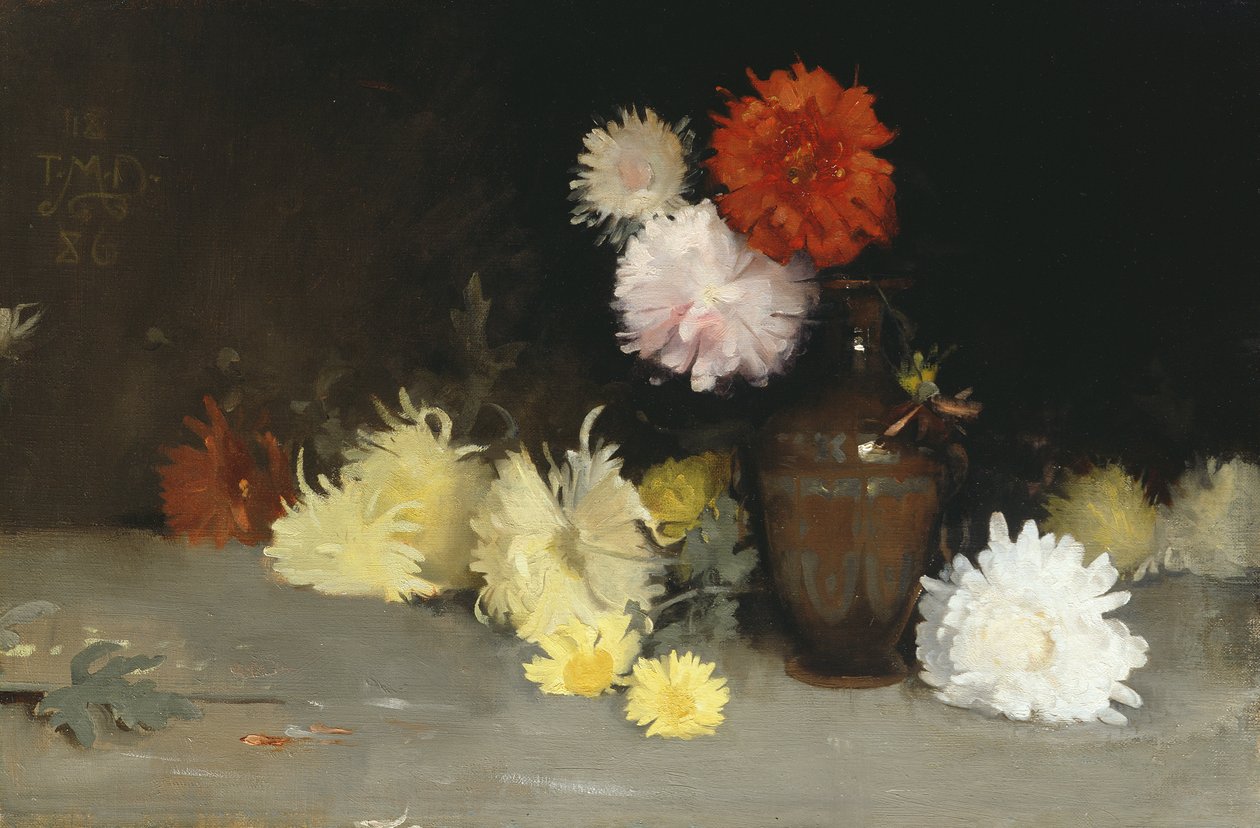 Blomster i en vase, 1886 av Thomas Millie Dow
