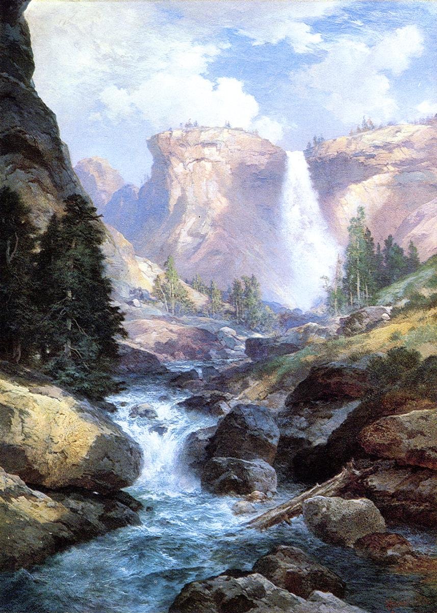 Under Red Wall Grand Canyon i Arizona av Thomas Moran