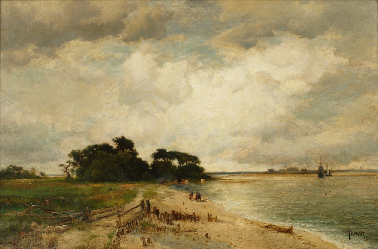 Three Mile Harbor, 1884 av Thomas Moran